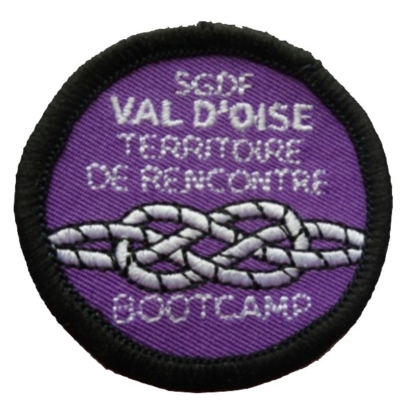 Ecusson scout : ecusson_scout_guide_de_france_val_oise_bootcamp