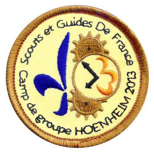 Ecusson scout : ecusson_scouts_et_guides_de_france_hoenheim_2013